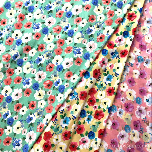 Summer Small Flower Rayon Normal Printed